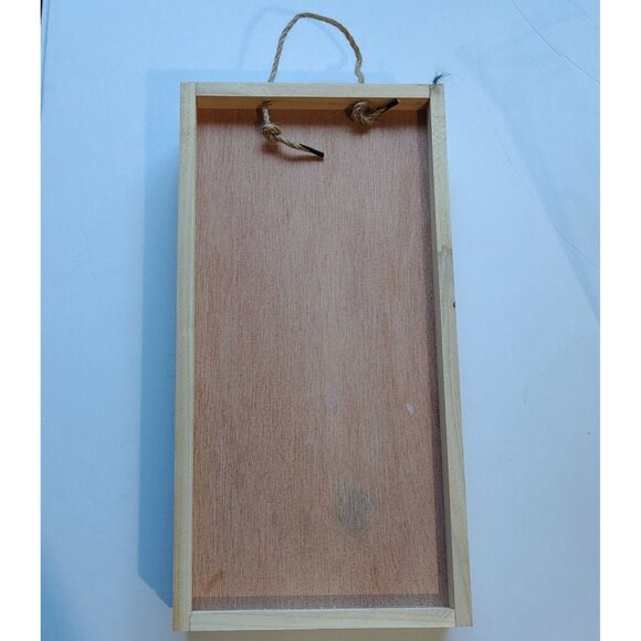 Wooden Merry Christmas Sign Red Snowy Tree Stackable Panels Holiday Cheer Decor - Picture 12 of 16